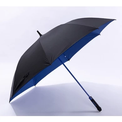 LOTUS Stock Fiberglass Automatic Golf Double-layer Umbrella Oversize Straight Umbrella for Advertising Umbrella
