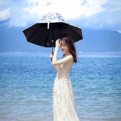 Lotus 2022 Customization Summer Sunshade Anti Ultraviolet Pagoda Hat Umbrella