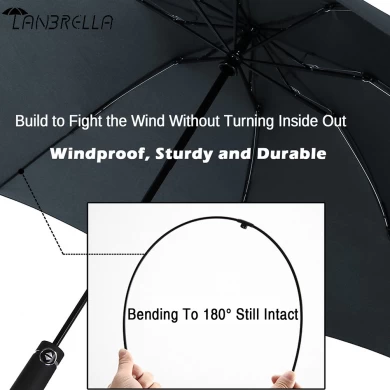 LotusUmbrella 2019 Hot Selling WINDPROOF Auto Open Sluiten Opvouwbare Compact Omgekeerde paraplu