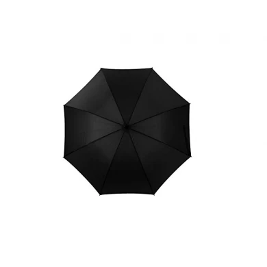 LotusUmbrella Auto Open 100% Polyester Straight Umbrella with Rubber Coated Plastic Handle