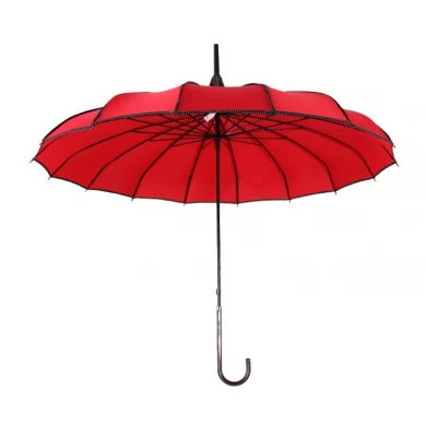 New Arrival Large Long Handle 16k Auto Open Classical Tower Pagoda Umbrella