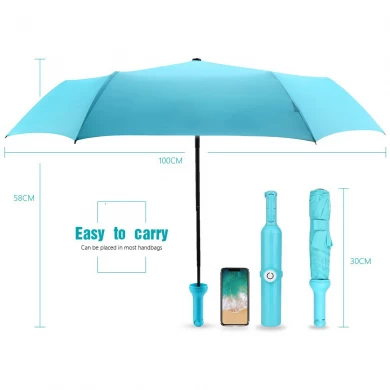 Paraguas portátil del viaje de la botella de Selfie Stick Smart Bluetooth para iPhone, Android y más