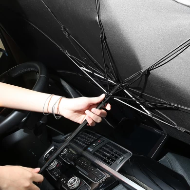 New Portable Folding Sunscreen Heat Insulation car umbrella