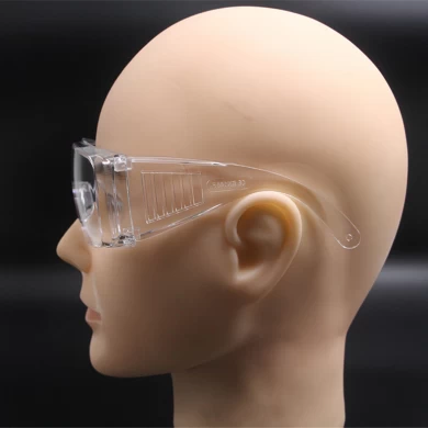 새로운 야외 스포츠 안전 안경, 안개 방지 기능이있는 투명 렌즈 고 충격 방지 안전 고글