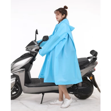 옥외 여자의 방수 비옷 경량 포장적인 비옷 격렬한 두건이있는 접이식 우비 오토바이 방수