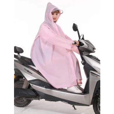 屋外の女性の防水レインコート軽量パッカブルレインコートポンチョフード付き折りたたみレインコートオートバイ防水