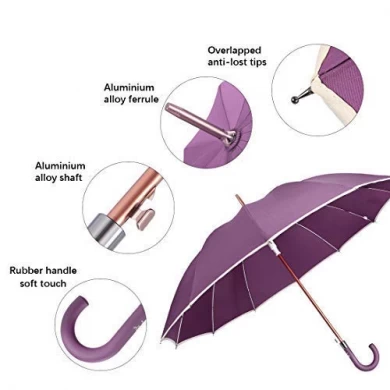 Gepersonaliseerde golfstok buitenparaplu Geschikt voor zakelijke promotionele avtivitities
