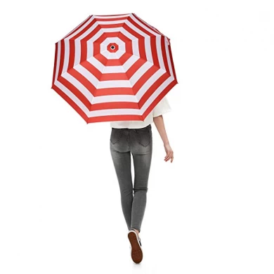 Promotionele 3 opvouwbare paraplu handmatig open lichtgewicht draagbare opvouwbare paraplu