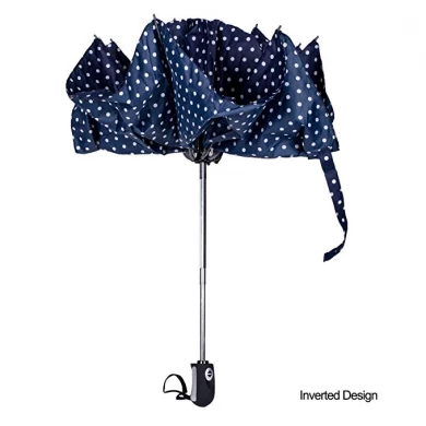 Werbeartikel Auto Öffnen und Schließen Tragbar Kein Tropfen Invertiert Auto Öffnen Schließen Kompakter Regenschirm