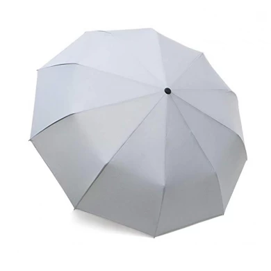 Promotional compact travel umbrella, three closed automatically open, wind-proof color printing