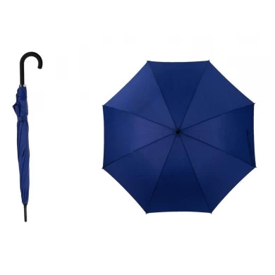 Promocional de fibra de vidrio 8 costillas 105cm gancho mango recto paraguas