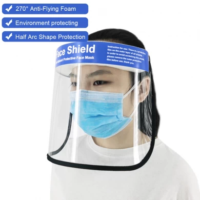 Masque de protection transparent pour écran facial de sécurité PET CE