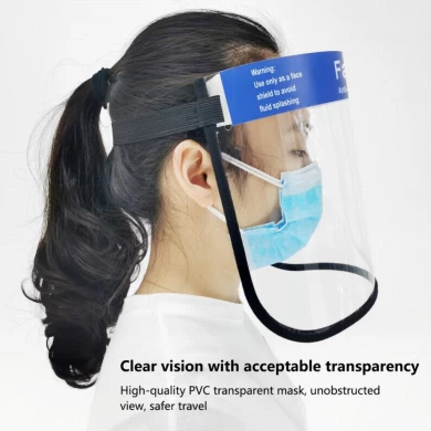 Safety PET clear face shield protection mask ce