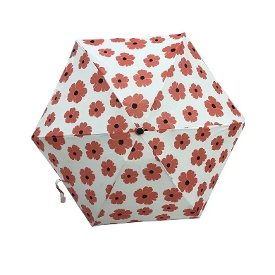 買い物袋の軽い小型ガラス繊維フレーム5の折目の女性ギフトの傘
