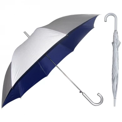 Silver Coating Fabric Promotion Advertising Sunproof Stick Umbrella