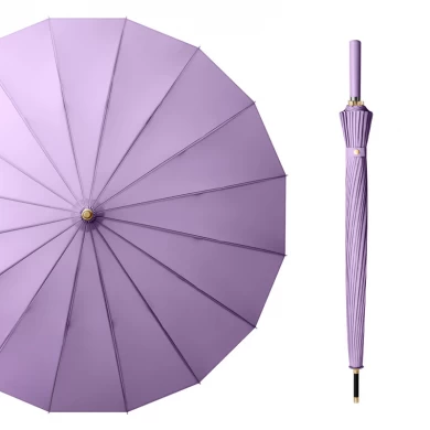 Hot Sale Lady Umbrella Custom Logo Durable Windproof Auto Open Customized Fabric Pongee Umbrella