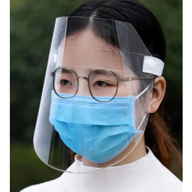 Transparent adjustable disposable anti dust face mask shield
