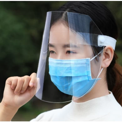 Transparenter, verstellbarer Einwegschutz für die Gesichtsmaske