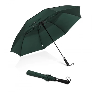 卸し売り自動開いた強い防風性の風の抵抗力がある2つの折られた傘