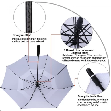 Hurtowy duży automatyczny parasol z parasolem z baldachimem i długim trzonkiem