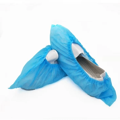 Wholesale high quality Waterproof disposable CPE rain shoes covers anti-slip for visitor pink  rain shoes covers