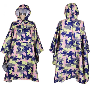 Wholesale high quality new fashion Waterproof Outdoor Fashion Printing Full Body Light Raincoats Star printing Colorful Poncho