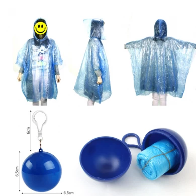 Wholesale high quality waterproof rainbow raincoat factory custom raincoat fashion in ball A handy raincoat
