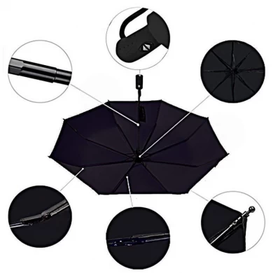 Winddichte 3 opvouwbare paraplu voor promotie