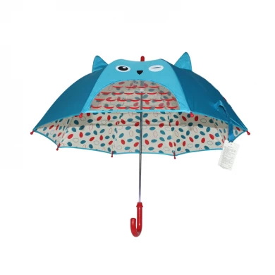 schattige cartoon kind paraplu