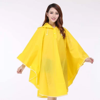 high quality Promotional outdoor travel waterproof rubber rain coat custom logo rain coat with hood
