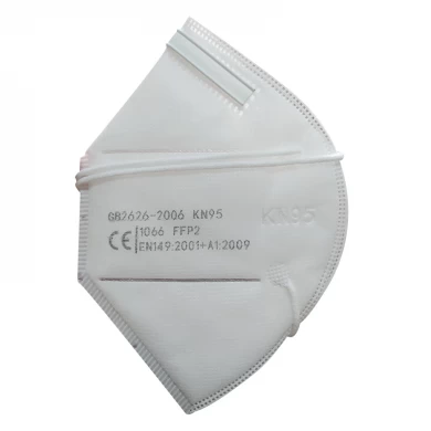 Venta caliente anti virus blanco no tejido kn95 máscara desechable con CE