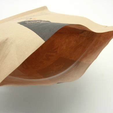 Borsa da imballaggio a fondo piatto biodegradabile