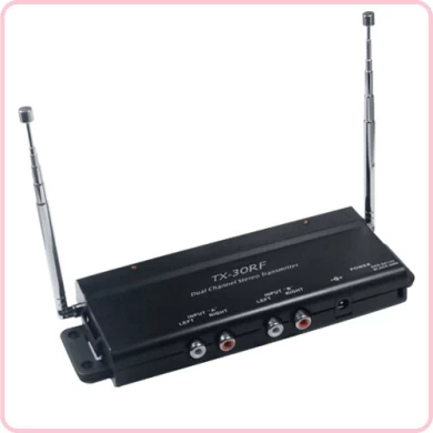 TX-30RF 2 channel silent disco transmitter supplier China with 130 meters range