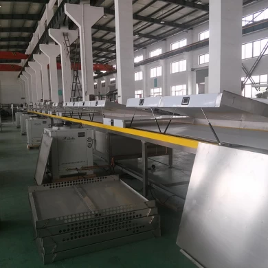 Automatic chocolate enrobing chocolate coating machine with cooling tunnel