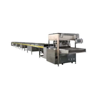 Chocolate enrober machine with cooling tunnel chocolate dipping cover machine