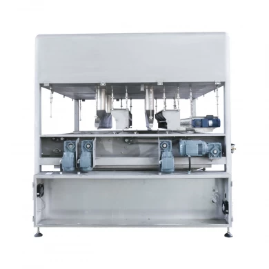 Hot sale electric small chocolate enrobing machine/autoamtic chocolate enrobing machine/chocolate enrober with cooling tunnel
