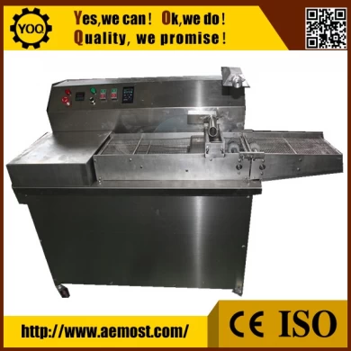 Small chocolate making machine manufacturer with tempering and enrobing machine