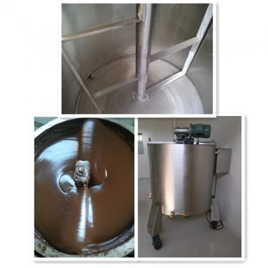 Máquina de derretimento de chocolate com tanque de retenção, aquecedor de xarope de chocolate em aço inoxidável