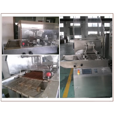 small chocolate making machine manufacturer, chocolate enrobing machine on sale