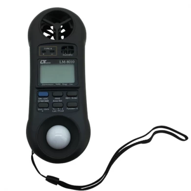 4 in 1 LM-8010 Professional Anemometer with Hygrometer Thermometer and Light Meter