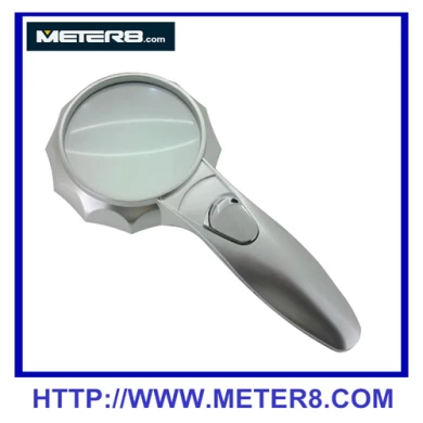 600556 Handhold Magnifier with 4X Optical Glass Lens,LED Magnifier