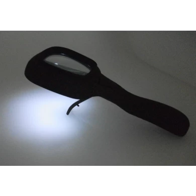 600558-2  2014 china hot sale handle high magnification magnifier with LED