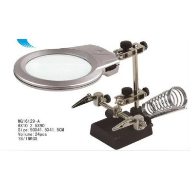 MG16129-A   China Desktop Magnifier with Light, LED Magnifier for Reading Newspaper,Reading Magnifier