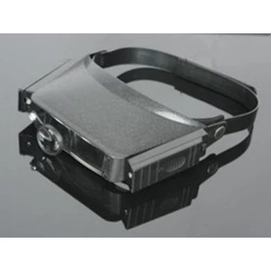 MG81007 Head Magnifier with light, LED Magnifier with Plastic Frames, Hand Free Magnifier