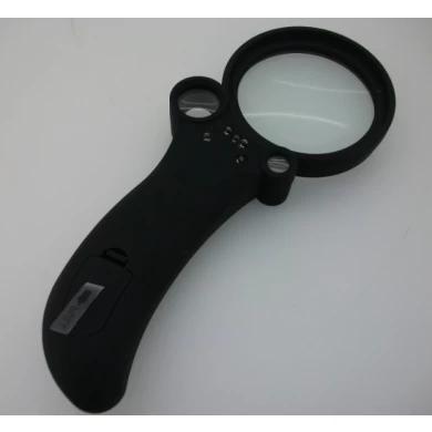 TH-600600 Handheld Magnifier con la luce del LED, 3 Lente di ingrandimento LED con 5pcs luce