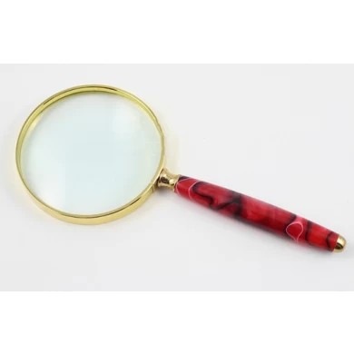 YT80713 Handheld magnifier with  3X magnification,glass lens magnifier