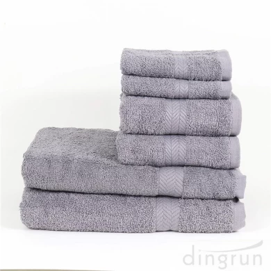 100% Cotton 6 Piece Towel Set Bath Towel Hand Towel Wash Towel