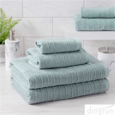 100% Cotton Textured Bath Towel Set