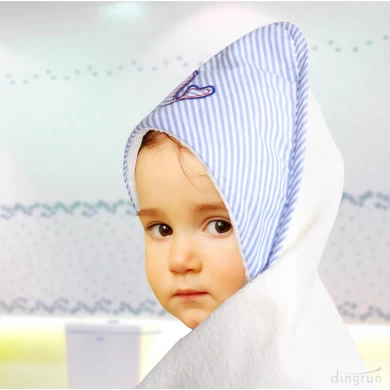 100% cotton baby hooded bath towels