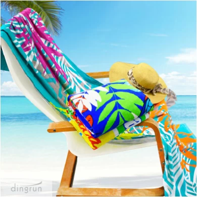 pure cotton cheap personalized printed beach towel